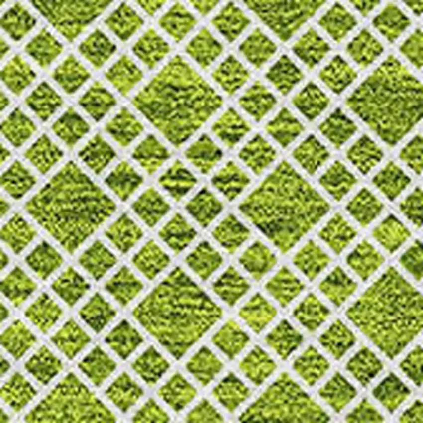 Lime Green And Ivory Striped Washable Area Rug With UV Protection Photo 2