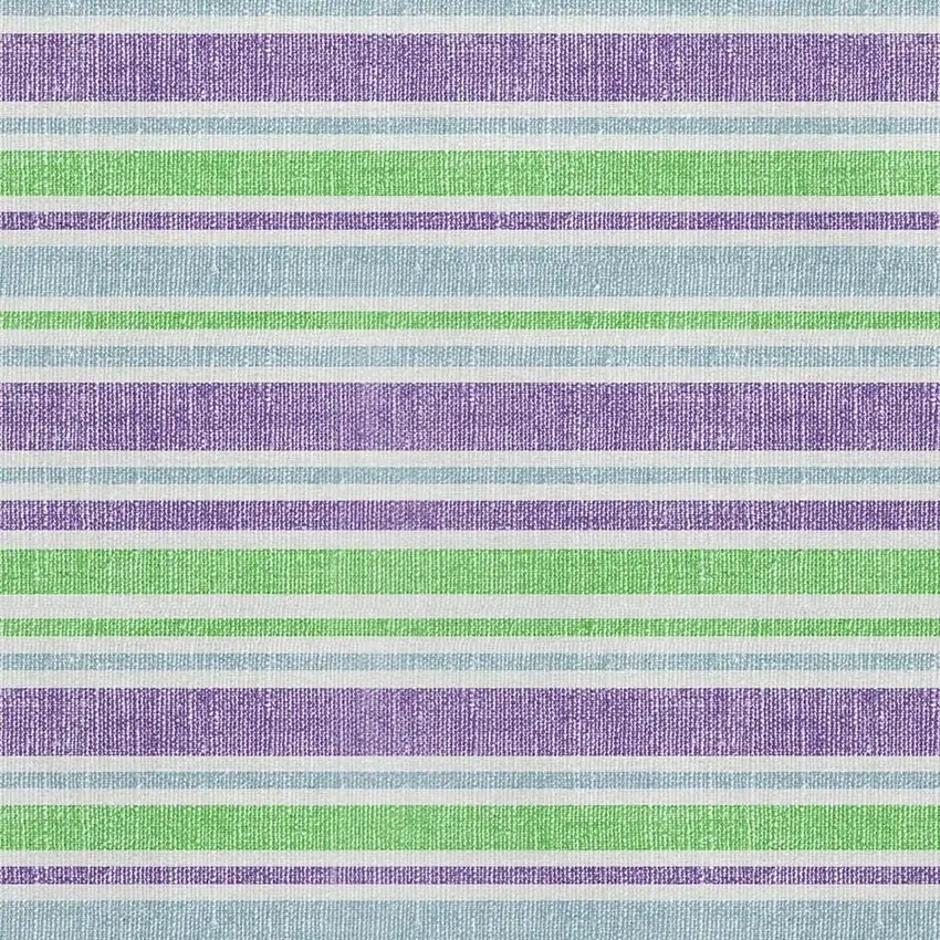 Lime Green And Purple Striped Washable Area Rug With UV Protection Photo 2