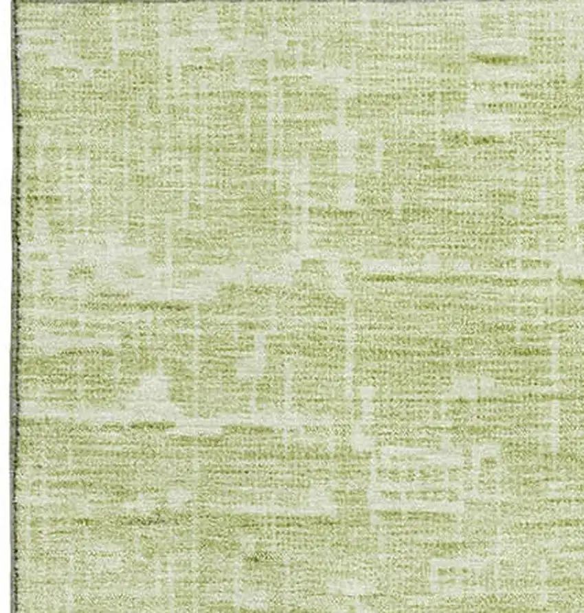 Lime Green Gray And Charcoal Ombre Washable Area Rug With UV Protection Photo 3