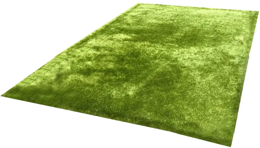 Lime Green Shag Hand Tufted Area Rug Photo 2