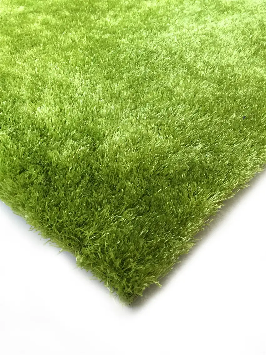 Lime Green Shag Hand Tufted Area Rug Photo 4