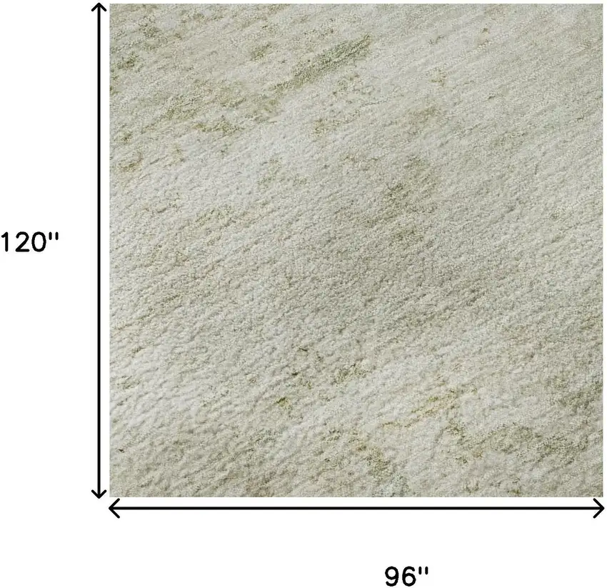 Linen And Beige Abstract Washable Area Rug With UV Protection Photo 8