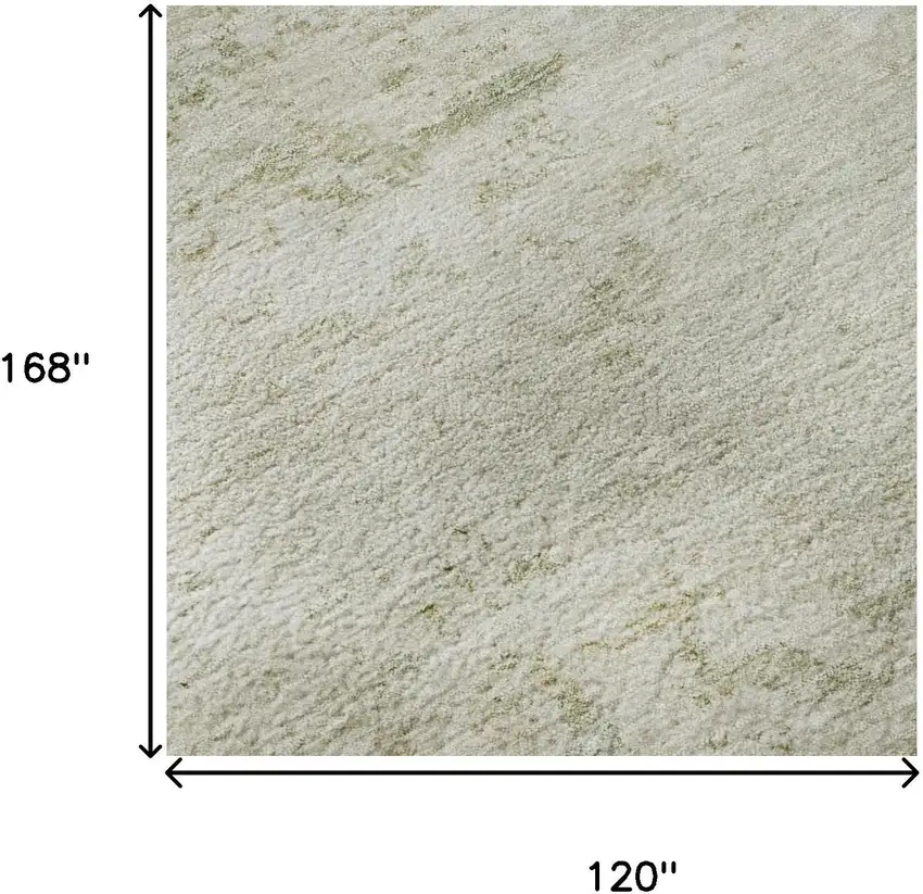 Linen And Beige Abstract Washable Area Rug With UV Protection Photo 8