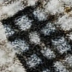 Photo of Linen And Beige Abstract Washable Area Rug With UV Protection