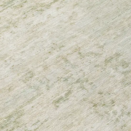 Linen And Beige Abstract Washable Indoor Outdoor Area Rug Photo 7