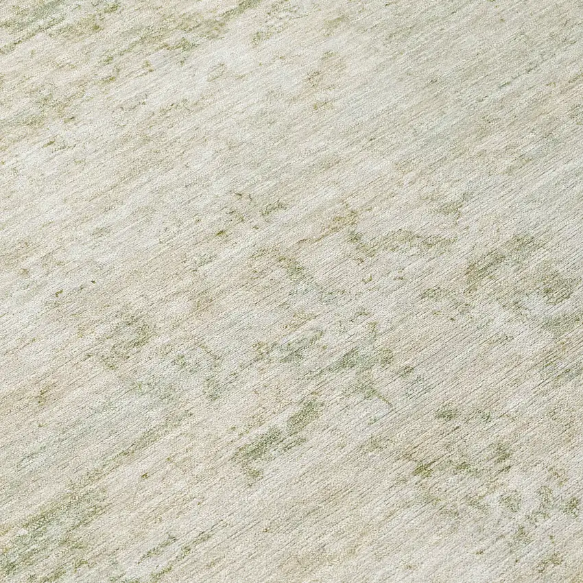Linen And Beige Abstract Washable Indoor Outdoor Area Rug Photo 7
