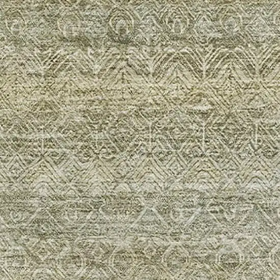 Linen And Beige Striped Washable Area Rug With UV Protection Photo 3