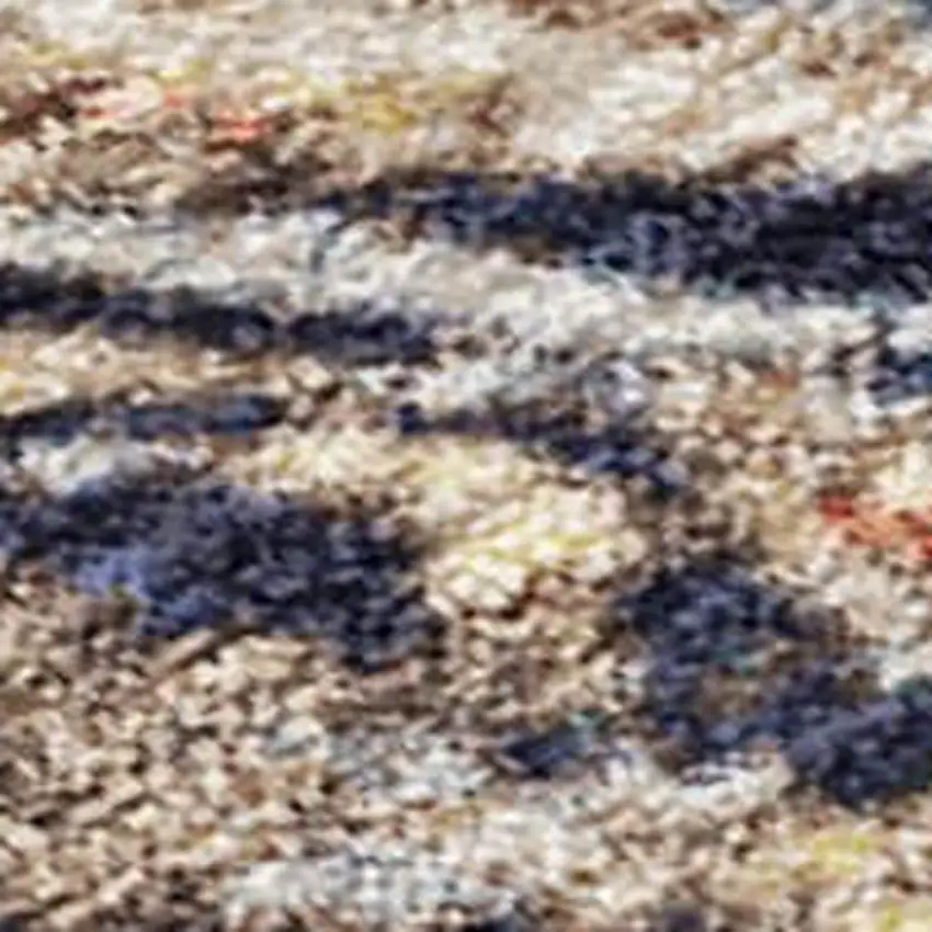 Linen And Charcoal Abstract Washable Indoor Outdoor Area Rug Photo 3