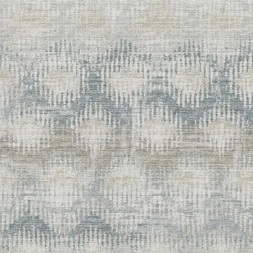 Linen And Ivory Abstract Washable Area Rug With UV Protection Photo 4