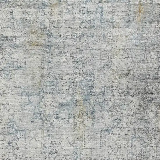 Linen And Ivory Abstract Washable Indoor Outdoor Area Rug Photo 3