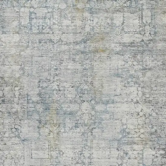 Linen And Ivory Abstract Washable Indoor Outdoor Area Rug Photo 3