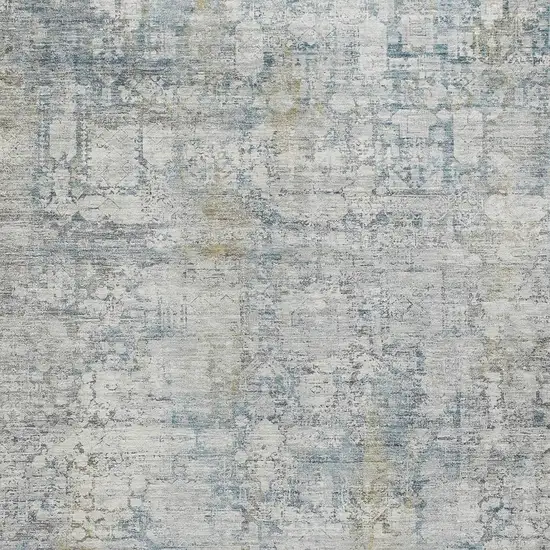 Linen And Ivory Abstract Washable Indoor Outdoor Area Rug Photo 7