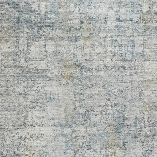 Linen And Ivory Abstract Washable Indoor Outdoor Area Rug Photo 3