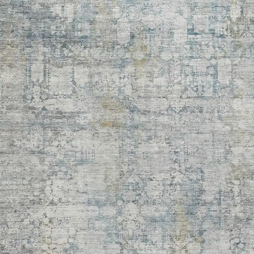 Linen And Ivory Abstract Washable Indoor Outdoor Area Rug Photo 3