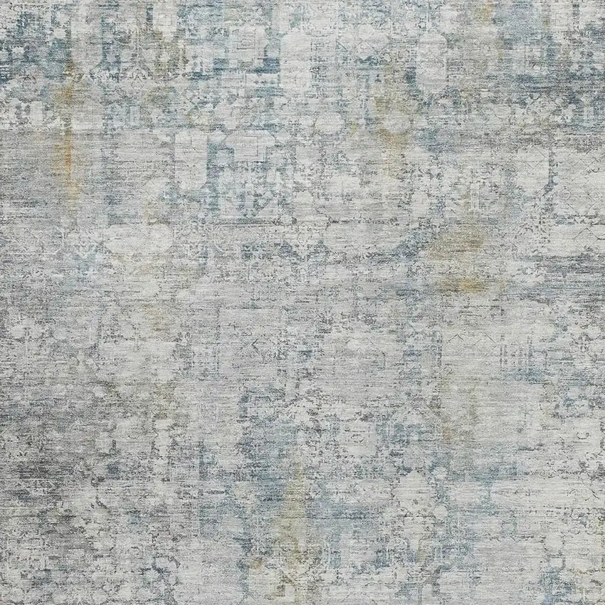 Linen And Ivory Abstract Washable Indoor Outdoor Area Rug Photo 3