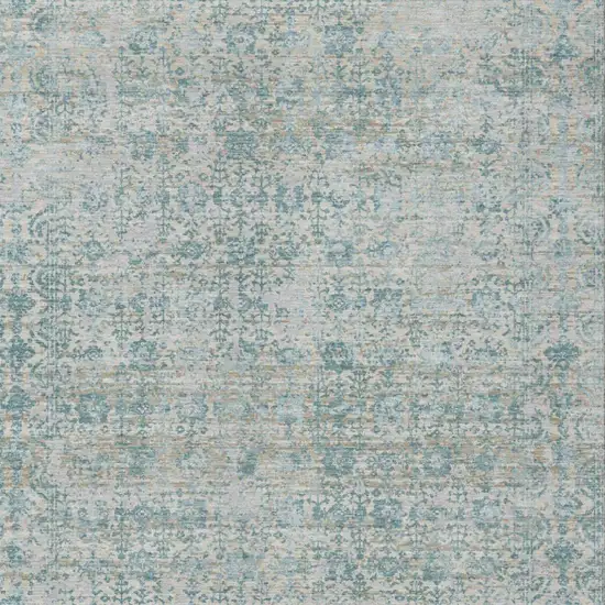Linen And Ivory Abstract Washable Indoor Outdoor Area Rug Photo 2