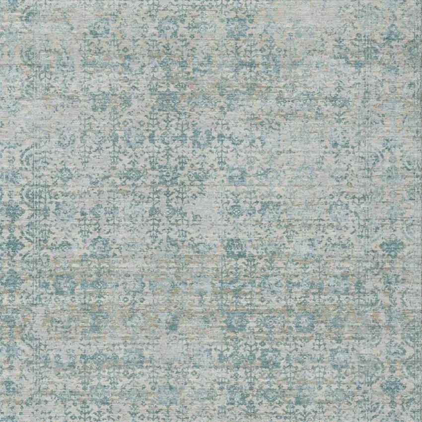 Linen And Ivory Abstract Washable Indoor Outdoor Area Rug Photo 2