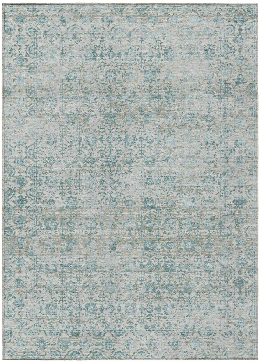 Linen And Ivory Abstract Washable Indoor Outdoor Area Rug Photo 1