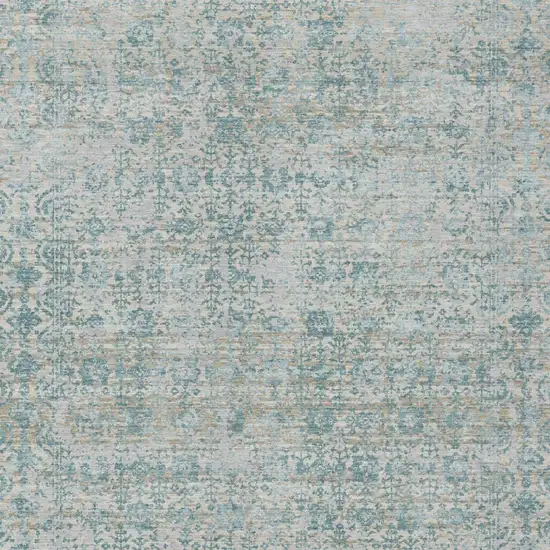 Linen And Ivory Abstract Washable Indoor Outdoor Area Rug Photo 3