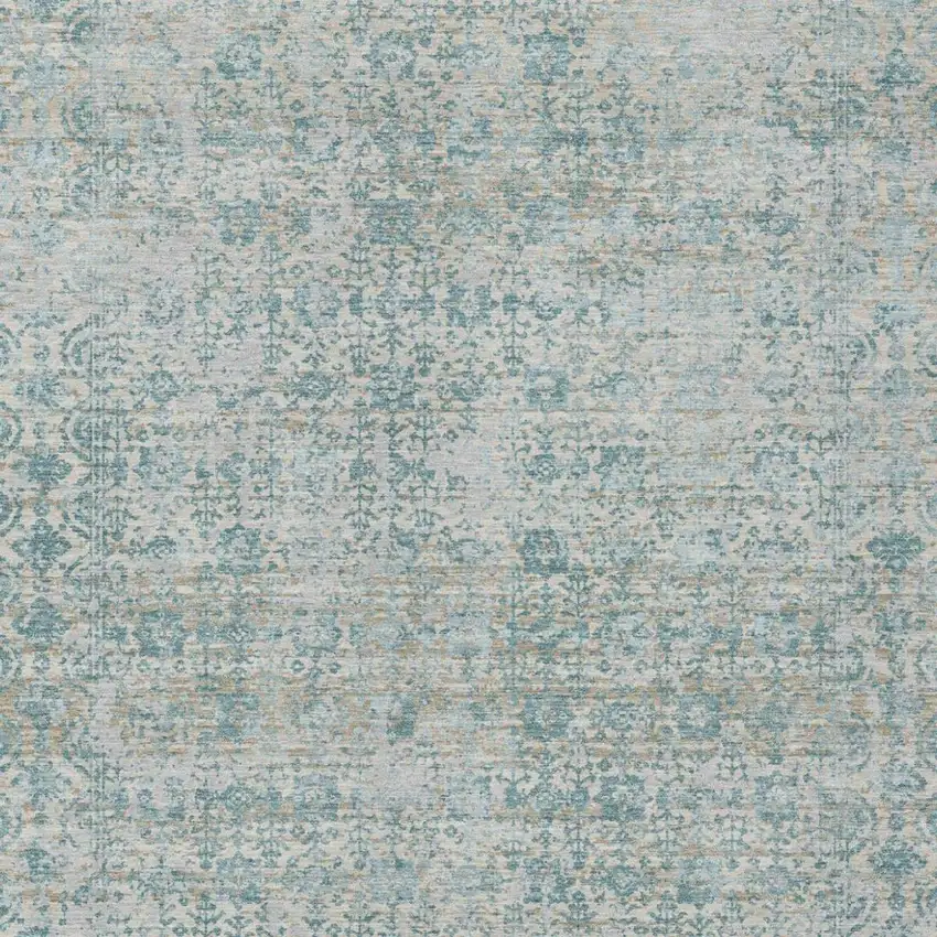 Linen And Ivory Abstract Washable Indoor Outdoor Area Rug Photo 3