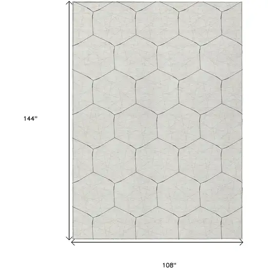 Linen Beige And Black Geometric Washable Indoor Outdoor Area Rug Photo 3