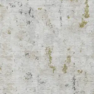 Photo of Linen Beige And Gray Abstract Washable Area Rug With UV Protection