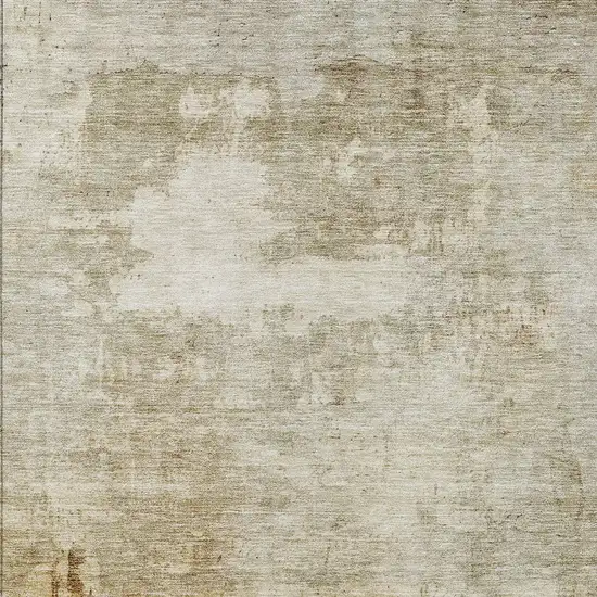 Linen Black And Copper Abstract Washable Indoor Outdoor Area Rug Photo 6
