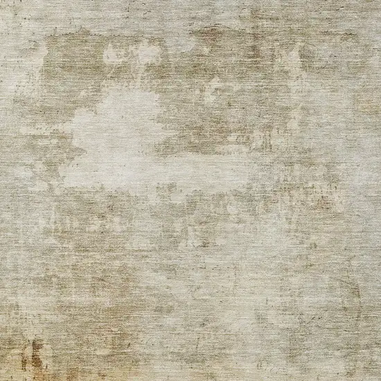 Linen Black And Copper Abstract Washable Indoor Outdoor Area Rug Photo 4