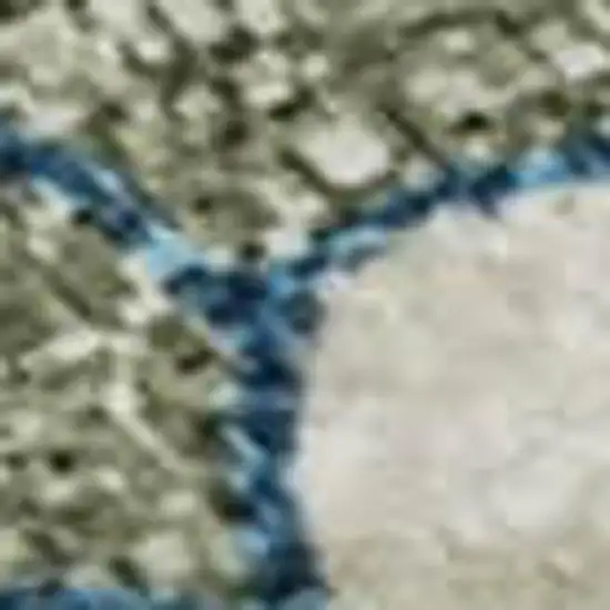 Linen Pink And Blue Floral Washable Area Rug With UV Protection Photo 2