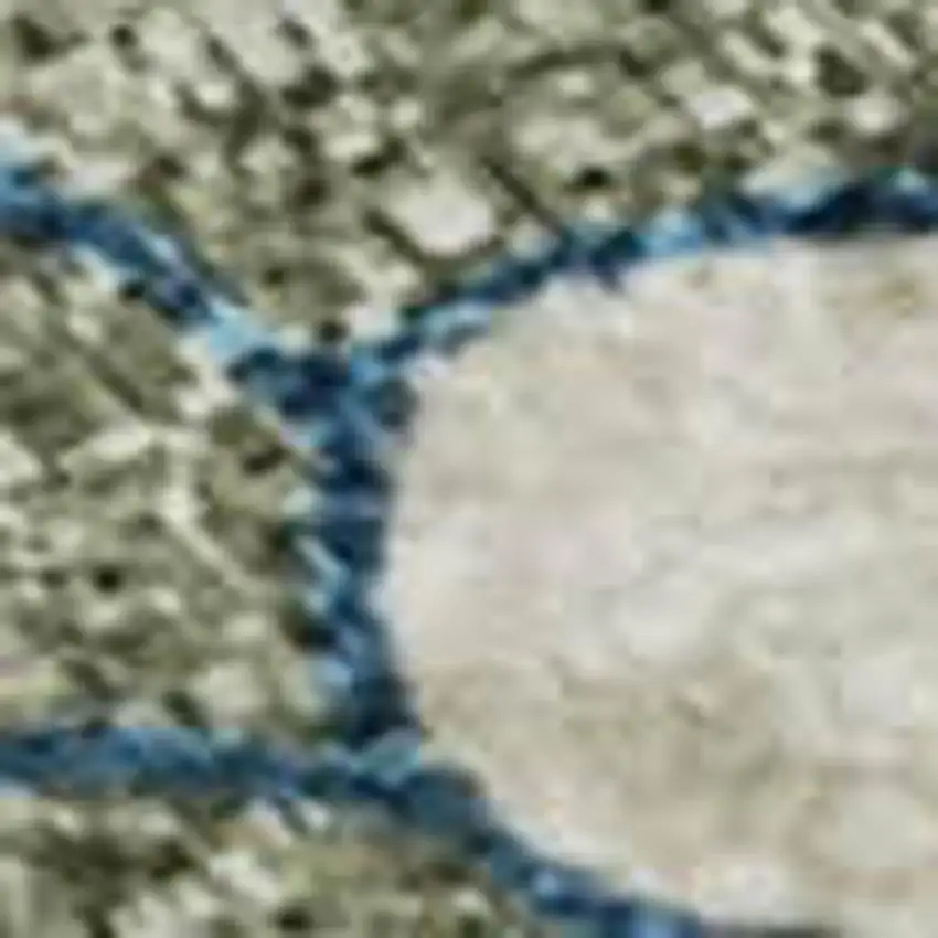 Linen Pink And Blue Floral Washable Area Rug With UV Protection Photo 3