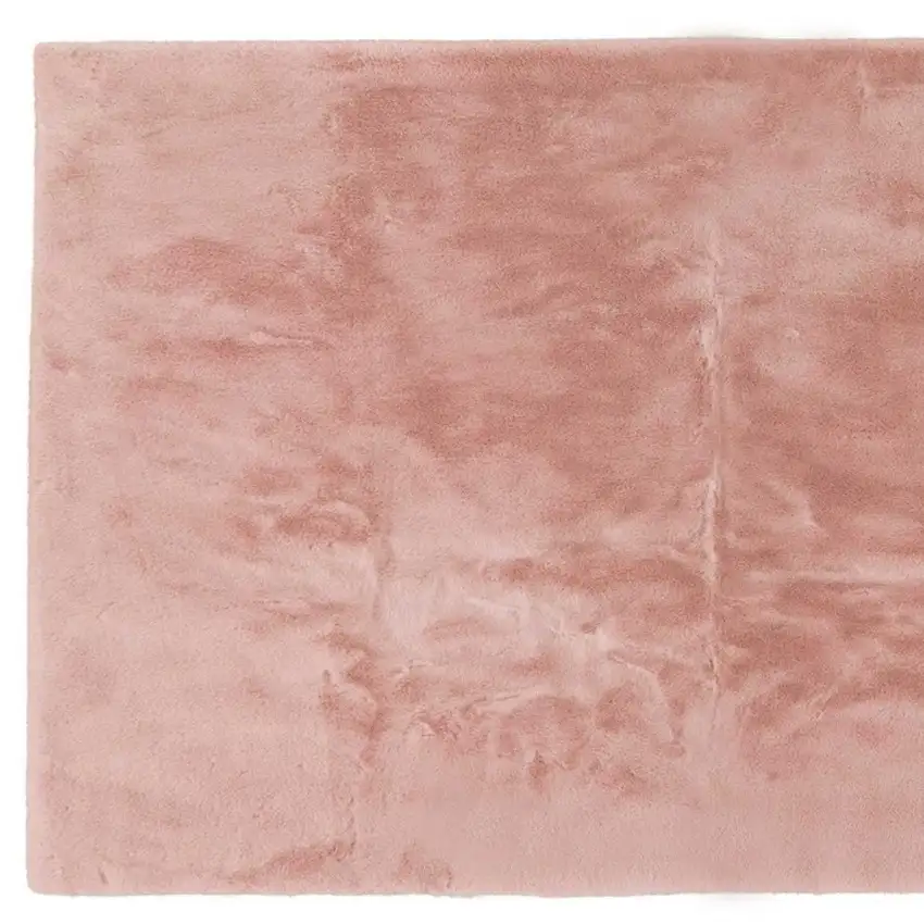 Pink Shag Hand Knotted Area Rug Photo 4