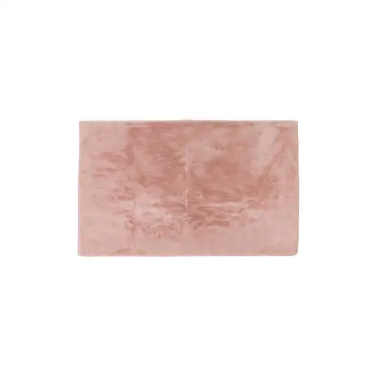 Pink Shag Hand Knotted Area Rug Photo 2
