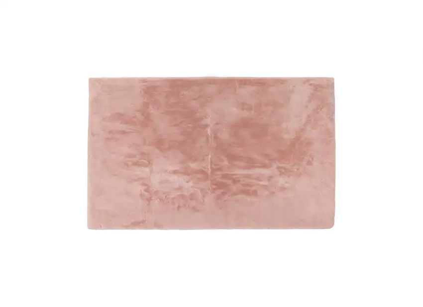 Pink Shag Hand Knotted Area Rug Photo 2