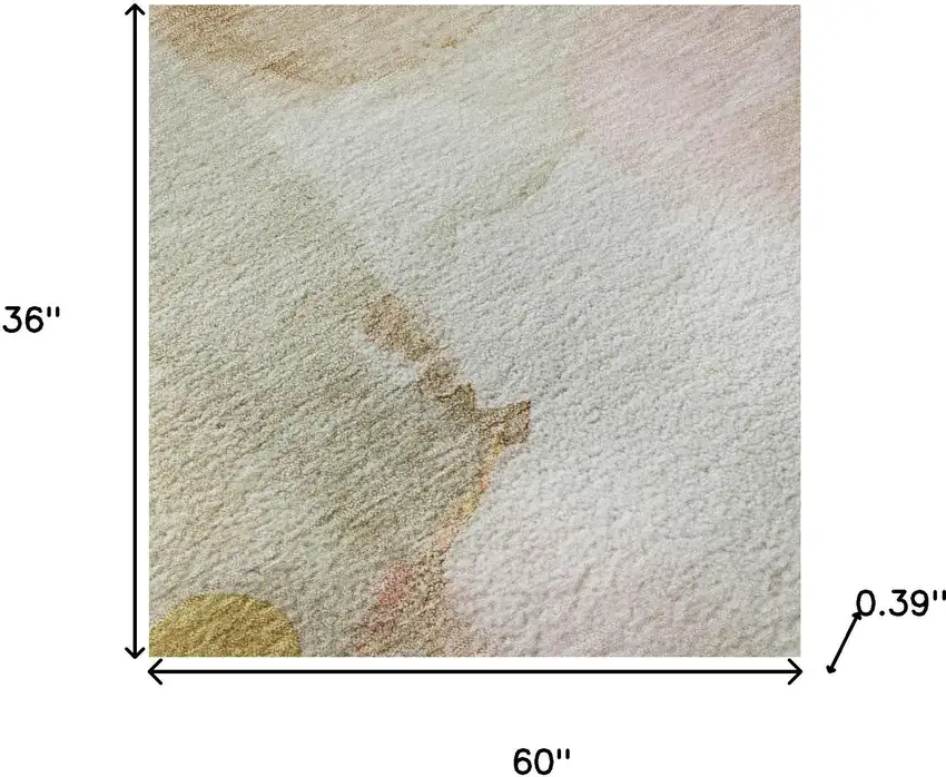 Mauve And Copper Abstract Washable Area Rug With UV Protection Photo 7