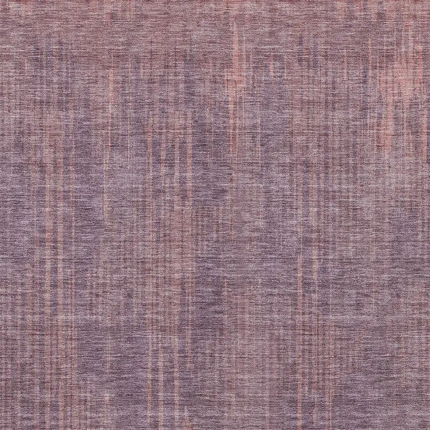 Mauve And Dark Purple Striped Washable Indoor Outdoor Area Rug Photo 6
