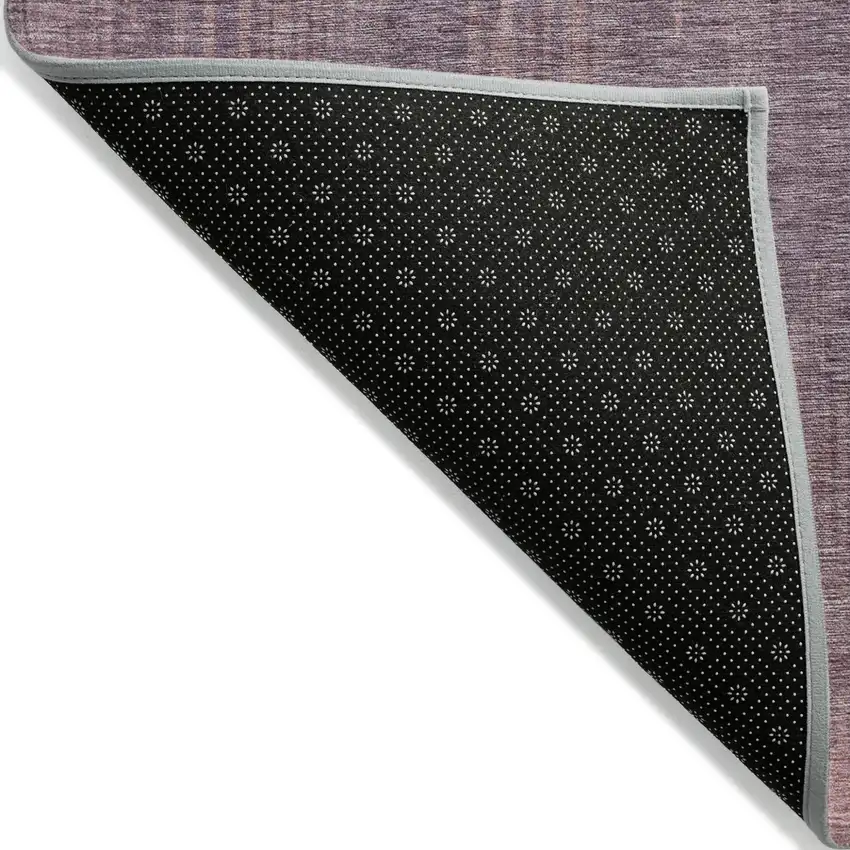 Mauve And Dark Purple Striped Washable Indoor Outdoor Area Rug Photo 4
