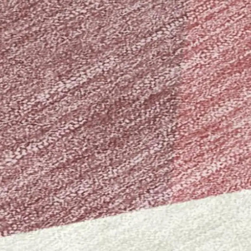 Mauve And Pink Geometric Washable Indoor Outdoor Area Rug Photo 1
