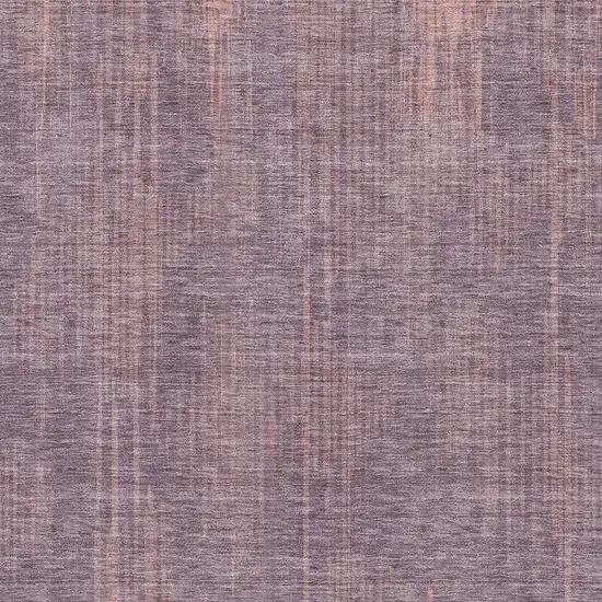Mauve And Plum Striped Washable Area Rug With UV Protection Photo 4