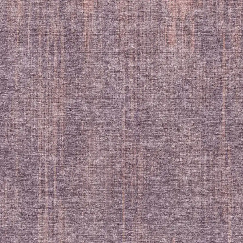 Mauve And Plum Striped Washable Area Rug With UV Protection Photo 4