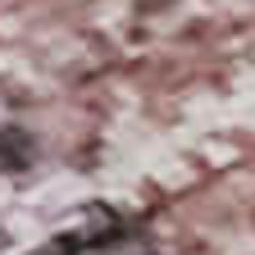 Mauve And Plum Striped Washable Area Rug With UV Protection Photo 9