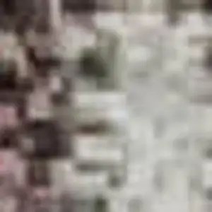 Photo of Mauve Blue And Beige Striped Washable Area Rug With UV Protection