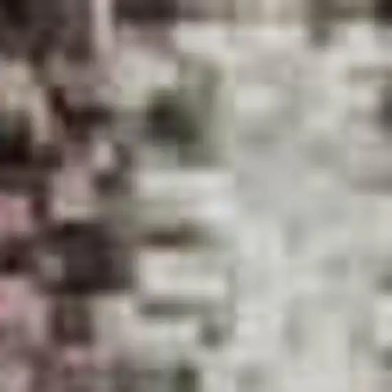 Mauve Blue And Beige Striped Washable Area Rug With UV Protection Photo 1