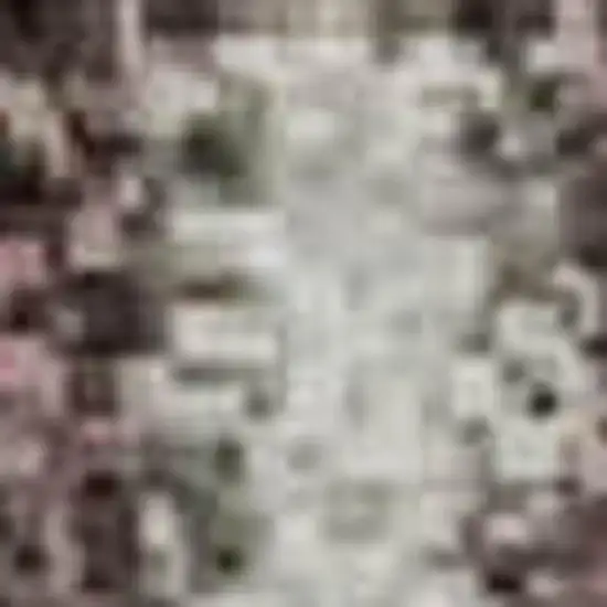 Mauve Blue And Beige Striped Washable Area Rug With UV Protection Photo 4