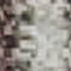 Photo of Mauve Blue And Beige Striped Washable Area Rug With UV Protection