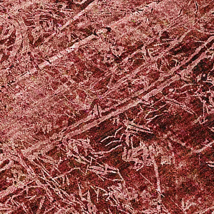 Merlot Abstract Washable Non Skid Indoor Outdoor Area Rug Photo 8