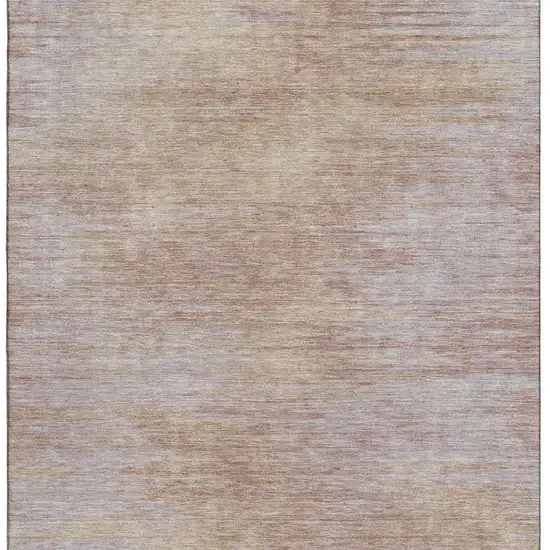 Merlot And Beige Abstract Washable Area Rug With UV Protection Photo 5