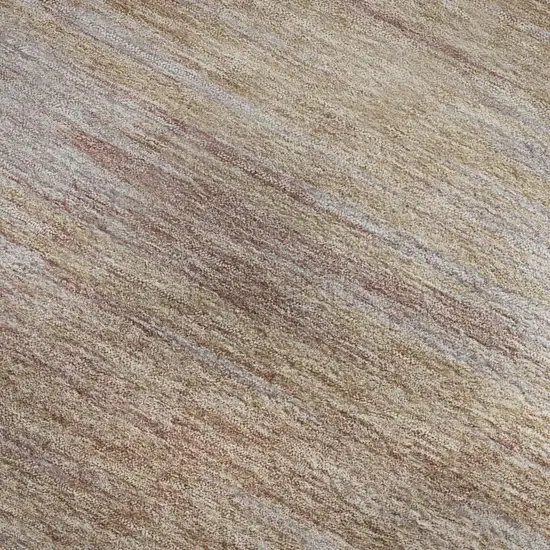 Merlot And Beige Abstract Washable Area Rug With UV Protection Photo 3