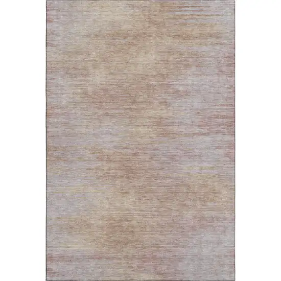 Merlot And Beige Abstract Washable Area Rug With UV Protection Photo 6
