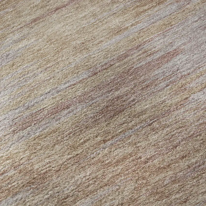 Merlot And Beige Abstract Washable Area Rug With UV Protection Photo 1