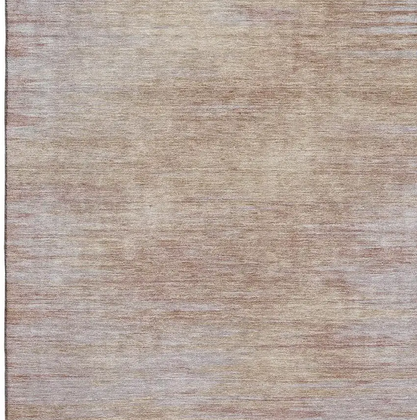 Merlot And Beige Abstract Washable Area Rug With UV Protection Photo 4
